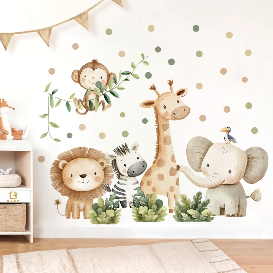 Boho Forest Animals Wall Stick - đánh giá và giá Baby Nursery Decor Girl