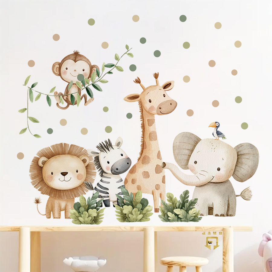 Boho Forest Animals Wall Stick - đánh giá và giá Baby Nursery Decor Girl