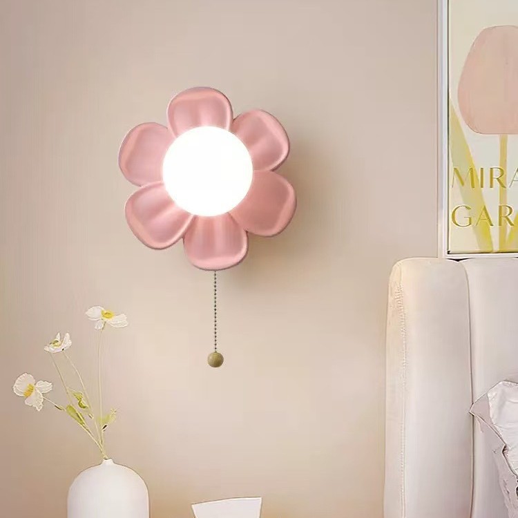 Modern Minimalist Flower Wall  - đánh giá và giá Baby Nursery Wall Lights