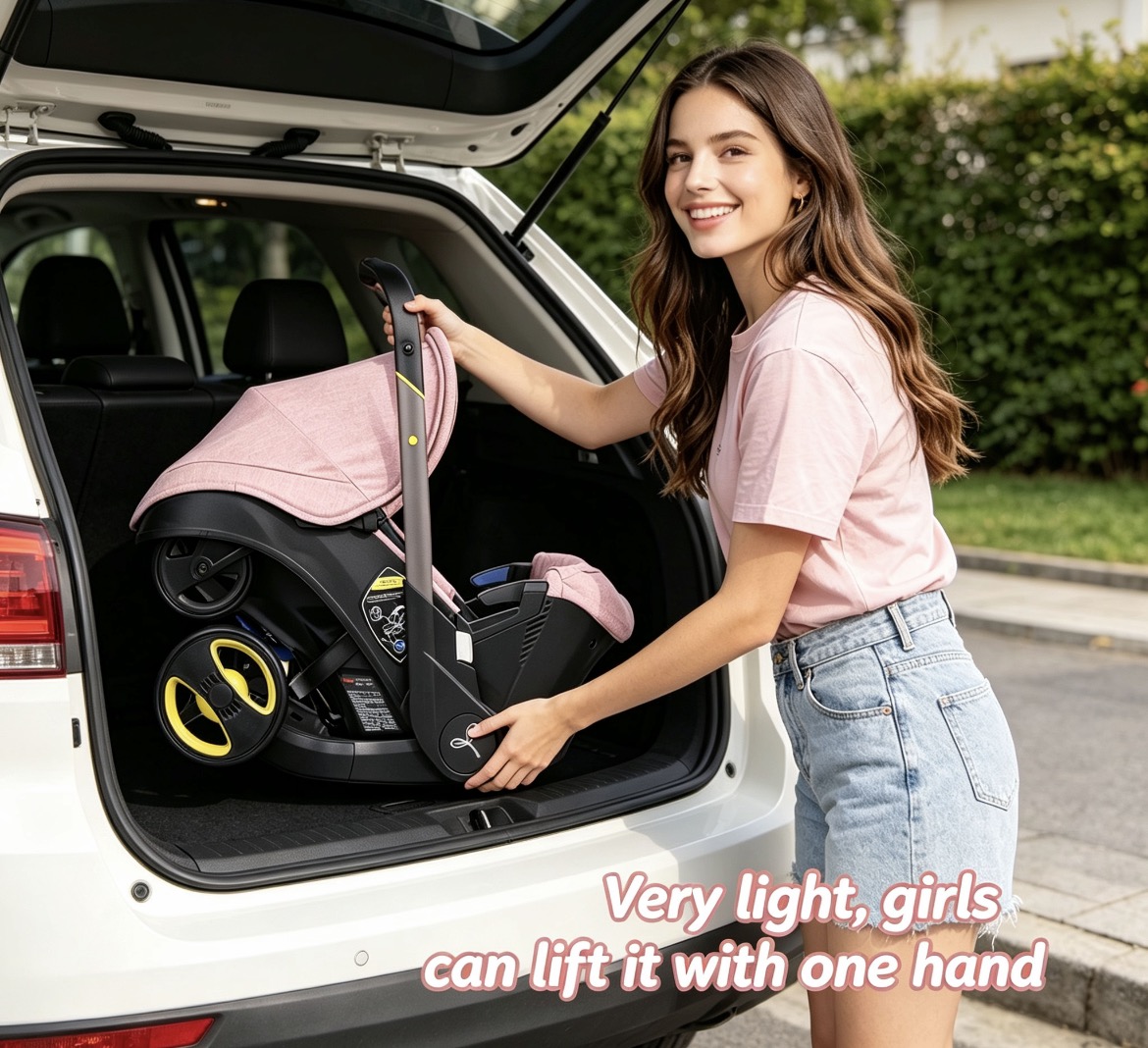 3‑in‑1 Lightweight Foldable Ba - đánh giá và giá Baby Nursery Trolley