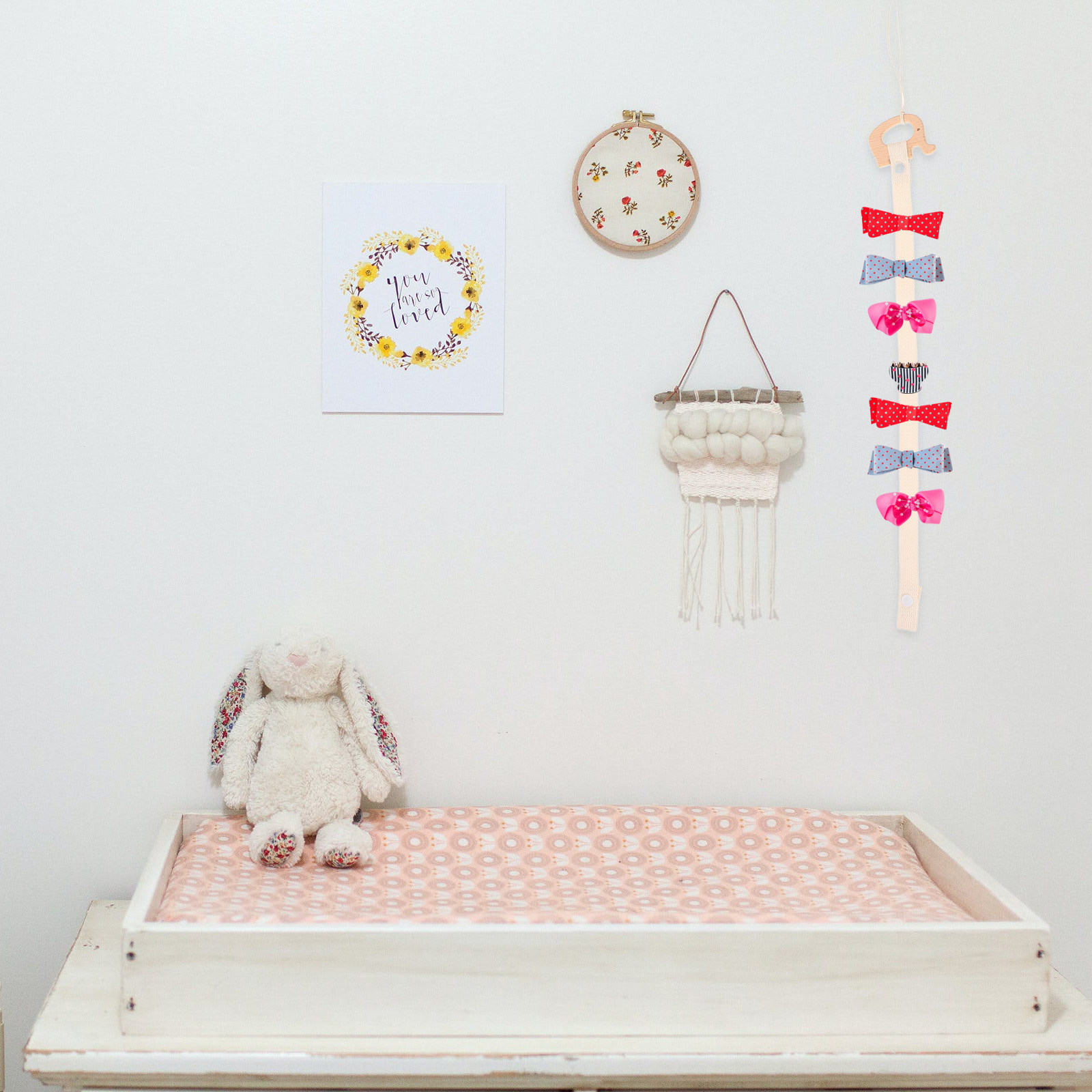 Cute Cartoon Animal Bow Organi - đánh giá và giá Baby Nursery Decor Girl